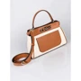 Женская сумка тоут Guess Uptown Chic Turnlock Satchel коньячная (HWHG7301050-COG): Пол Женский