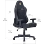 Геймерское кресло Cyberlux Helios Black (арт. GM-204 B) фото 2