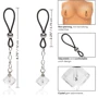 California Exotic Novelties Nipple Jewelry Crystal Gem украшение для груди