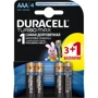 Батарейки Duracell TurboMax AAА алкалиновые 1.5V LR03 3 + 1шт.