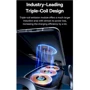 Держатель Baseus Car Holder Air Vent Wireless Charger LightChaser 15W Black (C40355901111-00) фото 8