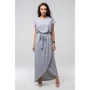 Сукня FLFashion Asti ППА 2133 48-50 сіре повсякденне довге максі