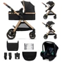 Универсальная коляска 3 в 1 Kinderkraft Esme Pure Black (KSESME00BLK3000)