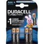 Батарейки Duracell TurboMax AAА алкалиновые 1.5V LR03 4шт. (5000394069220)