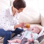 Кресло-кроватка-качалка Tiny Love 3в1 Мамины объятия серое с капюшоном: Дополнительные удобства блок с музыкой, дуга с игрушками, звуковое сопровождение, звуковое сопровождение