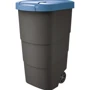 Бак для мусора Prosperplast WHEELER 110 л черный, синяя крышка (5905197462905)