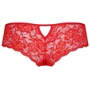 Трусики-бразилиана из цветочного кружева Raja Thong red S/M - Passion