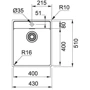 Franke MRX 210-40 TL (127.0598.748): Форма прямокутна