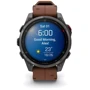 Смарт-часы Garmin Fenix 8 Pro AMOLED 47mm Sapphire Carbon Grey DLC Titanium with Chestnut Leather Band (010-03198-40)