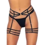 Гартеры со стразам Leg Avenue OS Black