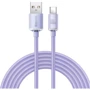 Кабель Baseus USB Cable to USB-C Crystal Shine Series 100W 2m Purple (CAJY000505)