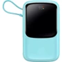 Внешний аккумулятор Baseus Power Bank 10000mAh Qpow Digital Display with Cable USB-C 15W Blue (PPQD050003): Количество USB 3