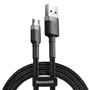 Кабель Baseus USB Cable to microUSB Cafule 2m Black (CAMKLF-CG1)