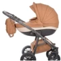 Универсальная коляска (2в1) Tako Baby Heaven Premium 3, терракотовый (эко-кожа): Возможность установки люльки есть