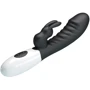 Вібромасажер для стимуляції точки G та клітора LYBAILE Pretty Love Naughty Bunny Black (BW-500071-A3)