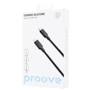 Кабель Proove Cable USB-C to Lightning Striped Silicone 1m Black фото 3