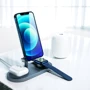 Зарядний пристрій WIWU Wireless Charger Stand Power Air X23 15W Gray for iPhone 16 I 15 I 14 I 13 I 12 series, Apple Watch and Apple AirPods фото 6