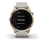 Смарт-годинник Garmin Fenix 7S Sapphire Solar Cream Gold Titanium with Light Sand Band (010-02539-21): Сенсорний екран є