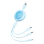 Кабель Baseus USB Cable to Micro USB/Lightning/Type-C Bright Mirror 2 Series 3.5A 1.1m Sky Blue (CAMJ010017): Длина 1.1 м