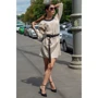 Платье FLFashion Фира ХПФ 3241 42-44 бежевое повседневное до середины бедра: Вид Повседневные платья