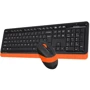 Комплект бездротовий A4Tech Fstyler FG1010 Orange: інтерфейс підключення Wireless (радио интерфейс)