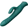 Пульсатор-кролик с вибрацией Zalo Mose 2 Turquoise Green