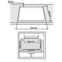 Варочная поверхность газовая Hotpoint-Ariston TQ 640 S (ICE) KX/HA: Размеры для встраивания (ШxГ) 55.5x47.5 см