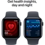 Apple Watch SE 2 2024 40mm GPS + Cellular Midnight Aluminium Case with Midnight Sport Band - M/L (MXGD3)