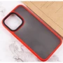 Чехол для iPhone Mobile Case TPU+PC Metal Buttons Red for iPhone 15 Pro Max: Материалы Термополиуретан