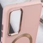 Чехол для телефонов TPU Case Bonbon Metal Style with MagSafe Light Pink for Samsung S926 Galaxy S24 Plus: Материал TPU (термополиуретан)