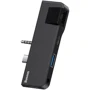Адаптер Baseus Adapter USB-C+3.5mm to USB3.0+RJ45+USB-C+3.5mm Black (CAHUB-FG01) фото 5