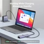 Адаптер Ugreen Adapter CM512 USB-C to 2xUSB3.0+HDMI+RJ45+SD Gray (60515) фото 4