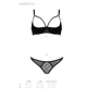 Комплект Passion MARINA SET WITH OPEN BRA black XXL/XXXL