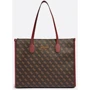 Женская сумка тоут GUESS SILVANA TOTE темно-коричневая (HWQB8665230-BGO)