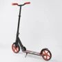 Самокат двоколісний Best Scooter "WOLF" з PU колесами, амортизатором Black / Red (87745): Тип коліс литі