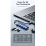 Адаптер Vention Adapter USB to x3USB3.0+RJ45+USB-C Aluminum Alloy Blue (TGFSB) фото 3