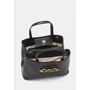 Женская сумка тоут Guess Hensely Girlfriend Satchel черная (HWVB8113070-BLA): Тип ручки Плечевой ремень, Короткая ручка