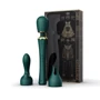 Вибромассажер с насадками Zalo - Kyro Wand Turquoise Green