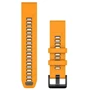 Ремешок Garmin QuickFit 22mm Watch Bands Spark Orange/Graphite Silicone (010-13392-01)