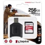 Карта памяти Kingston 256GB SDXC class 10 UHS-I U3 React Plus + USB card reader (MLPR2/256GB): Объем 256 ГБ
