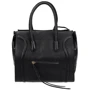 Жіноча сумка тоут Borsa leather чорна (10t222-black)