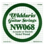 Струна для гитар Струна D`ADDARIO NW068 XL Nickel Wound 068: Тип Струна