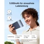 Внешний аккумулятор Anker Powerbank 5000mAh Nano 22,5W USB-C Ice Lake Blue: Встроенный кабель USB Type-C