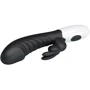 Вібромасажер для стимуляції точки G та клітора LYBAILE Pretty Love Naughty Bunny Black (BW-500071-A3)