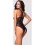 Сексуальный боди с пикантным вырезом Obsessive B118 black S/M/L