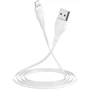 Кабель Borofone USB Cable to Lightning Optimal 1m White (BX18): Длина 1 м