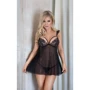 Пеньюар SoftLine Cora, S/M (black)
