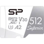 Карта памяти Silicon Power 512GB microSDXC Class10 UHS-I Superior Color + адаптер (SP512GBSTXDA2V20SP)