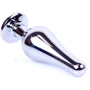 Анальная пробка с кристаллом BOSS of TOYS Boss Series - Jewellery Silver BUTT PLUG Green, BS6400078