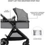 Універсальний візочок 3 в 1 Kinderkraft Esme Moonlight Grey (KSESME00GRY3000) фото 13